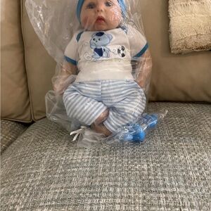 Blue Baby Doll Outfit Set for Kids Accessories - Blue